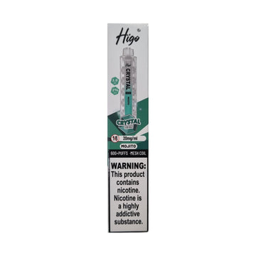 Higo Crystal Bar 600 - Mojito - PJW Vapes | UK Leading Vape Wholesaler