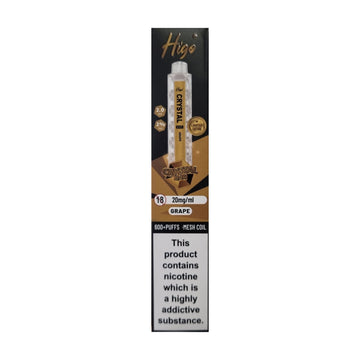 Higo Crystal Gold Bar 600 - Grape - PJW Vapes | UK Leading Vape Wholesaler