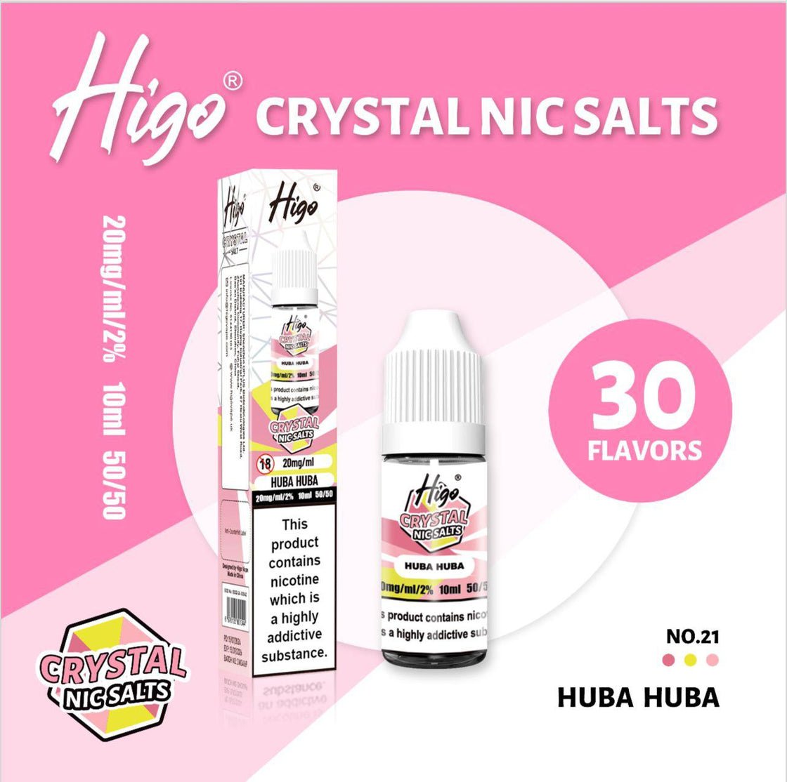 Higo Nic Salt - Huba Buba - PJW Vapes | UK Leading Vape Wholesaler