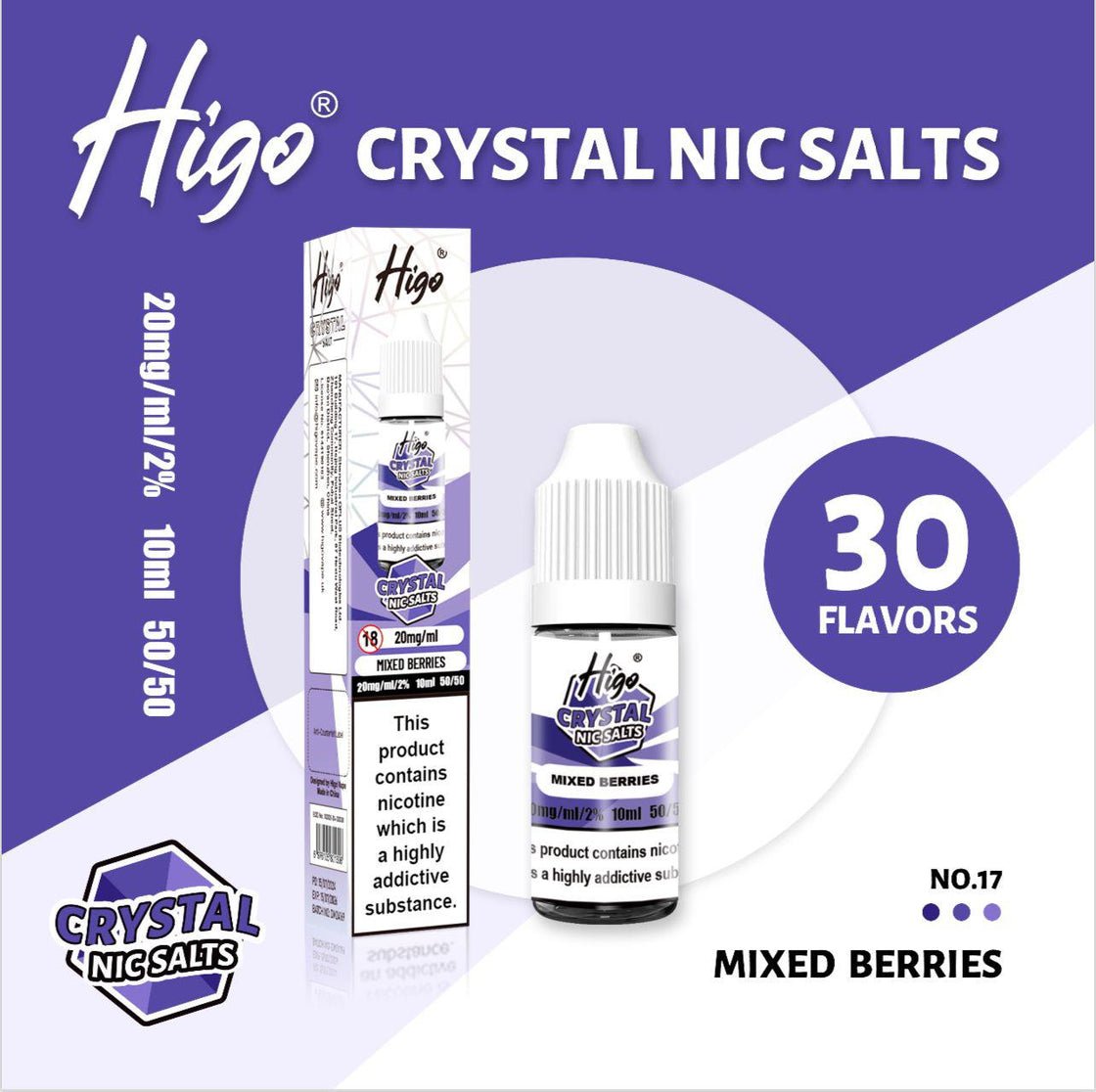 higo vape flavours Higo Nic Salt - Mixed Berries - PJW Vapes