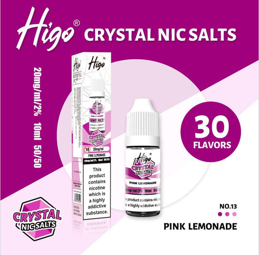 Higo Nic Salt - Pink Lemonade - PJW Vapes | UK Leading Vape Wholesaler