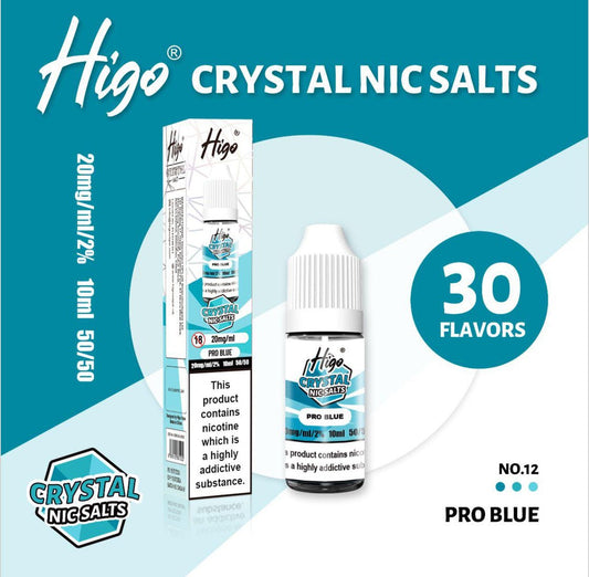 Higo Nic Salt - Pro Blue - PJW Vapes | UK Leading Vape Wholesaler