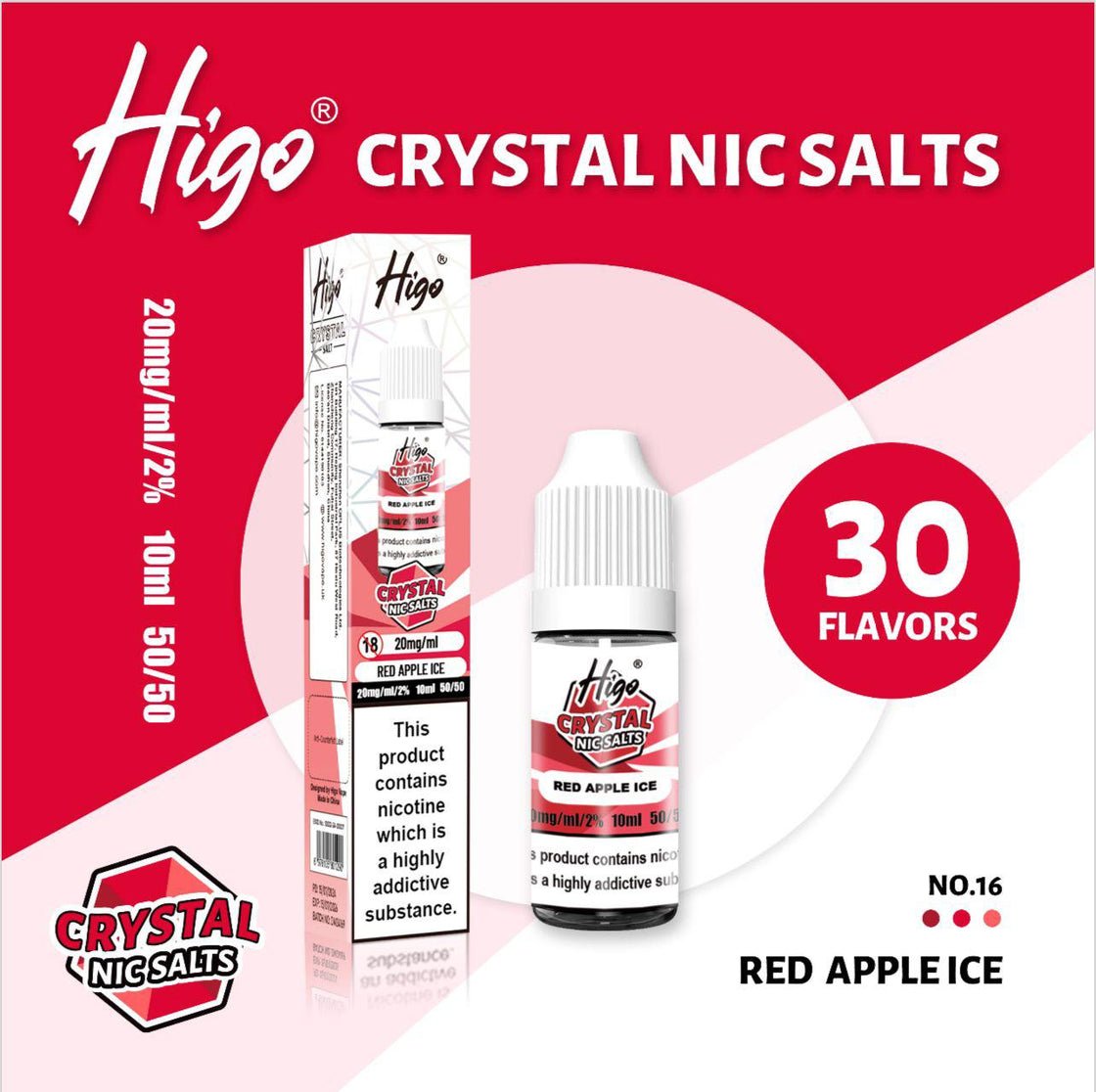 Higo Nic Salt - Red Apple Ice - PJW Vapes | UK Leading Vape Wholesaler