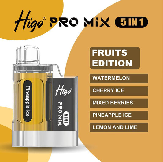 HIGO Pro 5 in 1 - Fruits Edition - PJW Vapes | UK Leading Vape Wholesaler