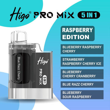 HIGO Pro 5 in 1 - Raspberry Edition - PJW Vapes | UK Leading Vape Wholesaler