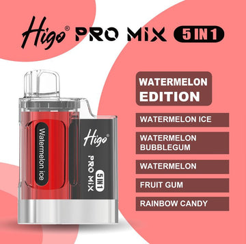 HIGO Pro 5 in 1 - Watermelon Edition - PJW Vapes | UK Leading Vape Wholesaler