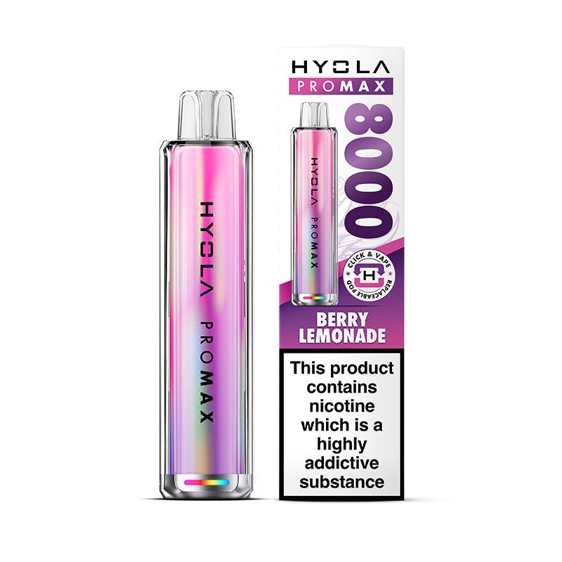 Hyola Pro Max 8000 - Kit - Berry Lemonade - PJW Vapes | UK Leading Vape Wholesaler