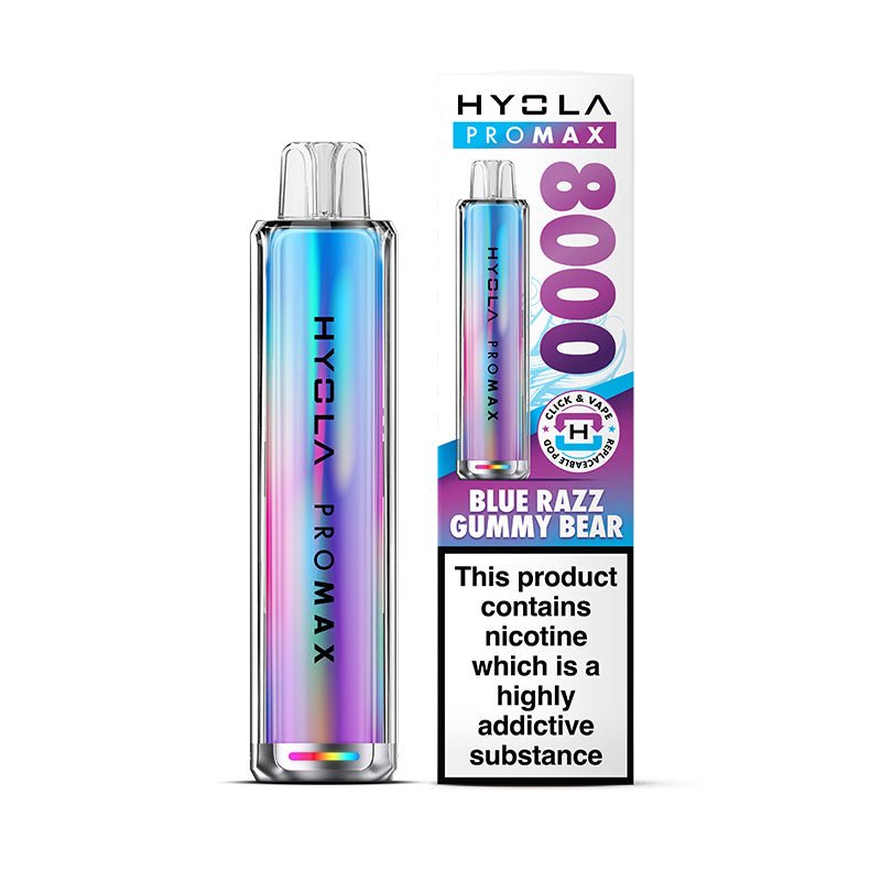 Hyola Pro Max 8000 - Kit - Blue Razz Gummy Bear - PJW Vapes | UK Leading Vape Wholesaler