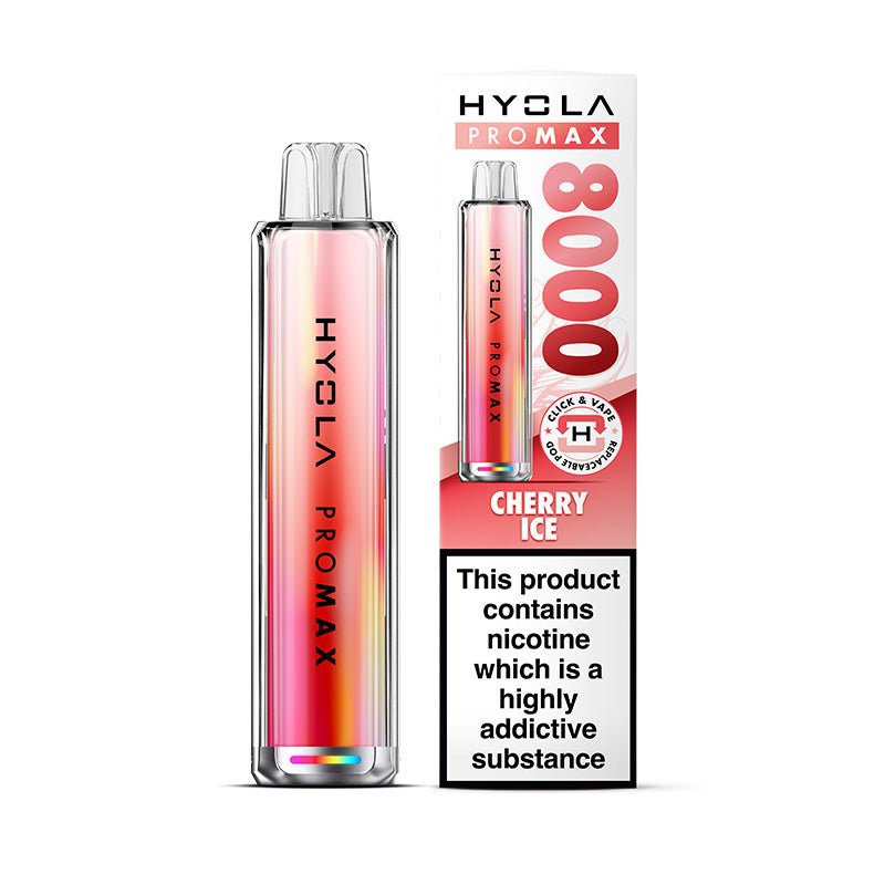 Hyola Pro Max 8000 - Kit - Cherry Ice - PJW Vapes | UK Leading Vape Wholesaler