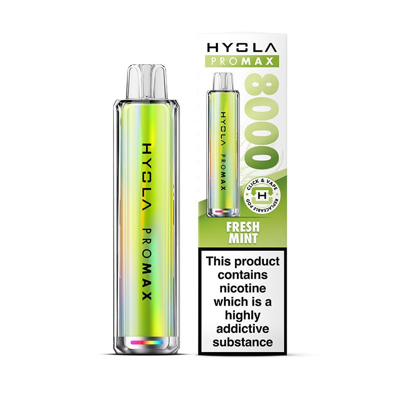 Hyola Pro Max 8000 - Kit - Fresh Mint - PJW Vapes | UK Leading Vape Wholesaler