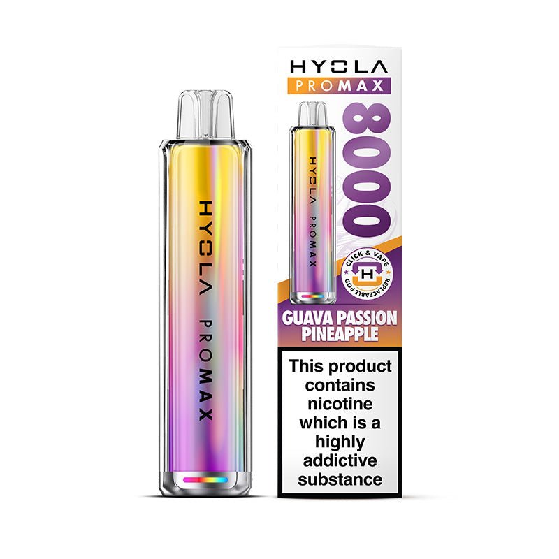 Hyola Pro Max 8000 - Kit - Guava Passion Pineapple - PJW Vapes | UK Leading Vape Wholesaler