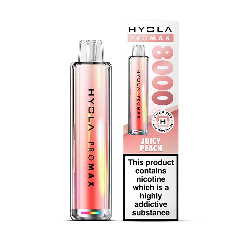 Hyola Pro Max 8000 - Kit - Juicy Peach - PJW Vapes | UK Leading Vape Wholesaler