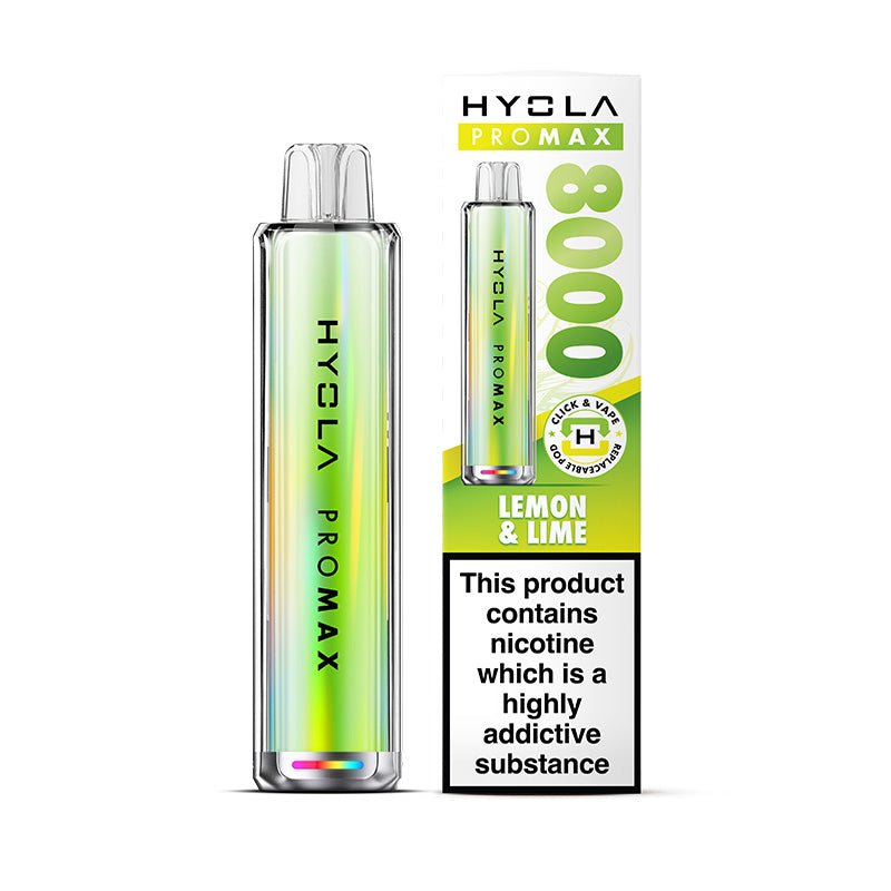 Hyola Pro Max 8000 - Kit - Lemon & Lime - PJW Vapes | UK Leading Vape Wholesaler