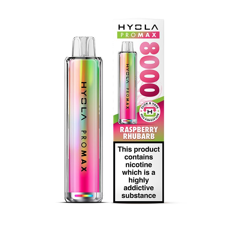 Hyola Pro Max 8000 - Kit - Raspberry Rhubarb - PJW Vapes | UK Leading Vape Wholesaler