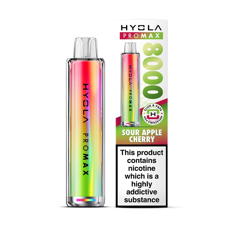 Hyola Pro Max 8000 - Kit - Sour Apple Cherry - PJW Vapes | UK Leading Vape Wholesaler