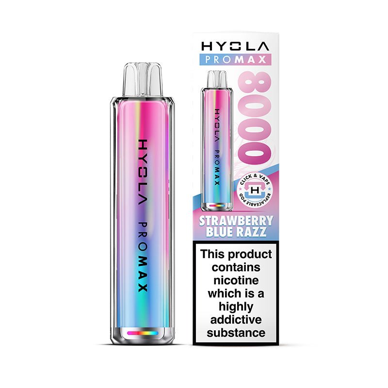 Hyola Pro Max 8000 - Kit - Strawberry Blue Razz - PJW Vapes | UK Leading Vape Wholesaler