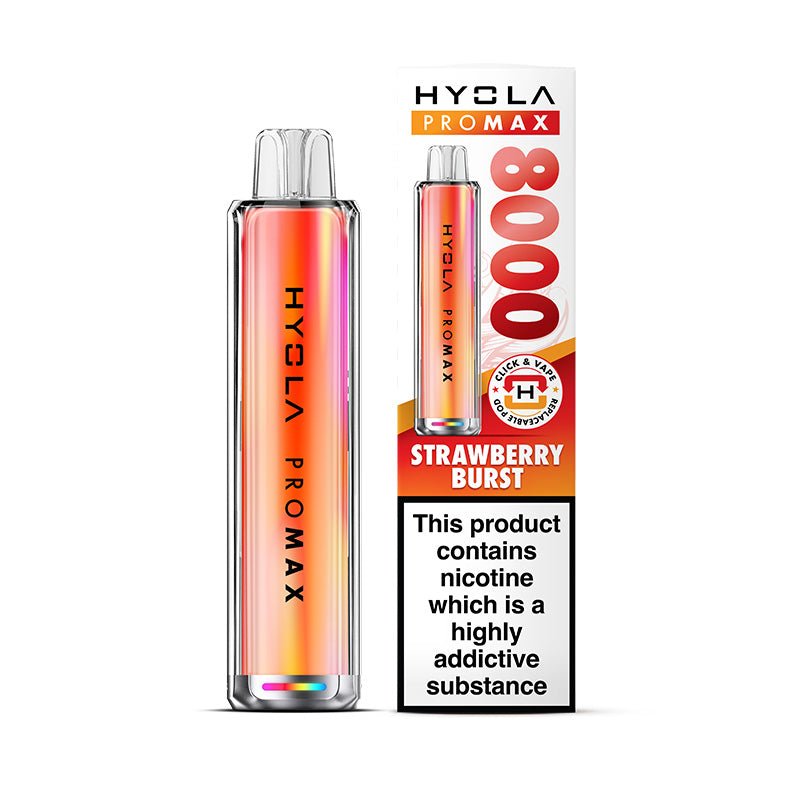 Hyola Pro Max 8000 - Kit - Strawberry Rush Burst - PJW Vapes | UK Leading Vape Wholesaler