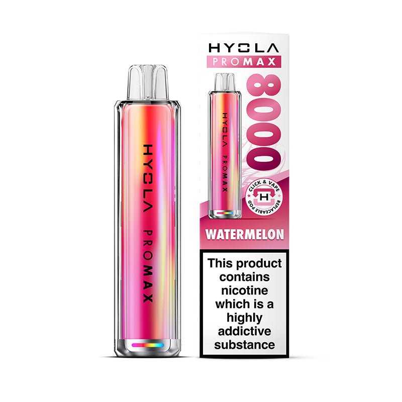 Hyola Pro Max 8000 - Kit - Watermelon - PJW Vapes | UK Leading Vape Wholesaler