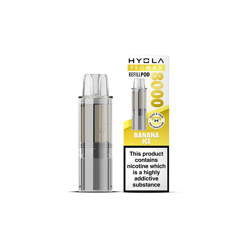 Hyola Pro Max 8000 - Refill - Banana Ice - PJW Vapes | UK Leading Vape Wholesaler