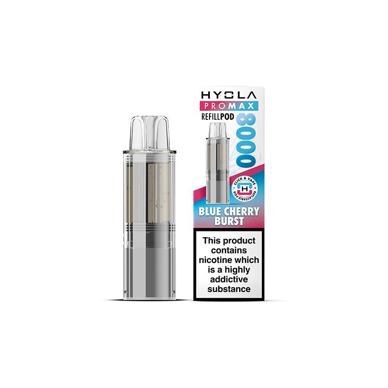 Hyola Pro Max 8000 - Refill - Blue Cherry Burst - PJW Vapes | UK Leading Vape Wholesaler