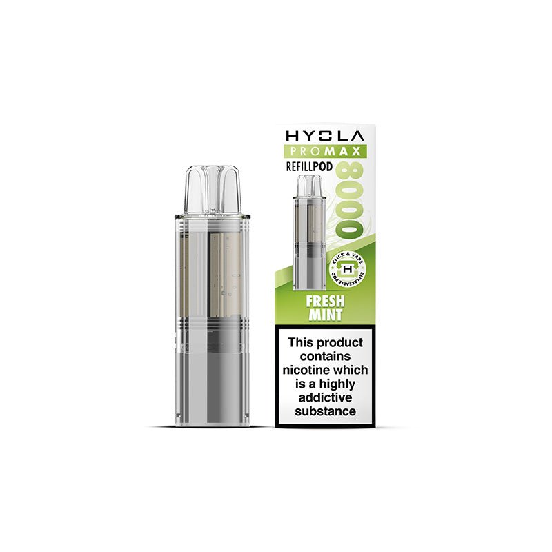 Hyola Pro Max 8000 - Refill - Fresh Mint - PJW Vapes | UK Leading Vape Wholesaler