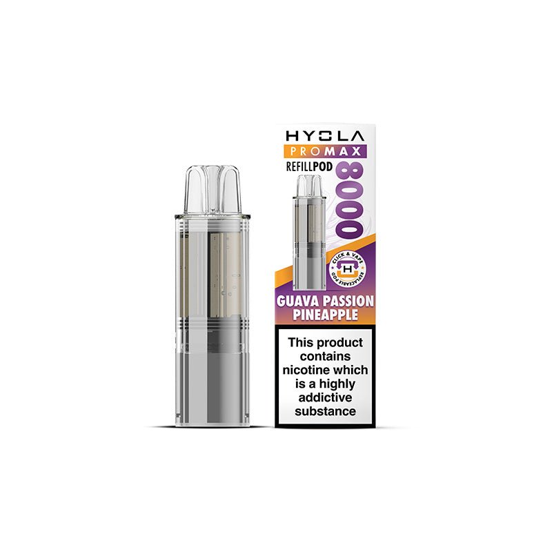 Hyola Pro Max 8000 - Refill - Guava Passion Pineapple - PJW Vapes | UK Leading Vape Wholesaler