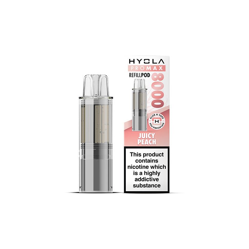 Hyola Pro Max 8000 - Refill - Juicy Peach - PJW Vapes | UK Leading Vape Wholesaler