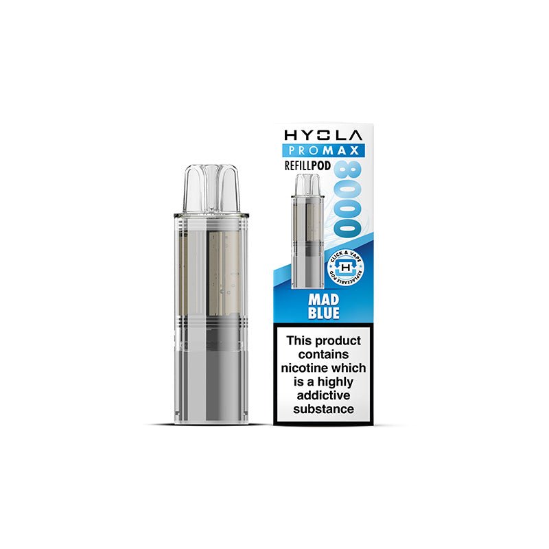 Hyola Pro Max 8000 - Refill - Mad Blue - PJW Vapes | UK Leading Vape Wholesaler