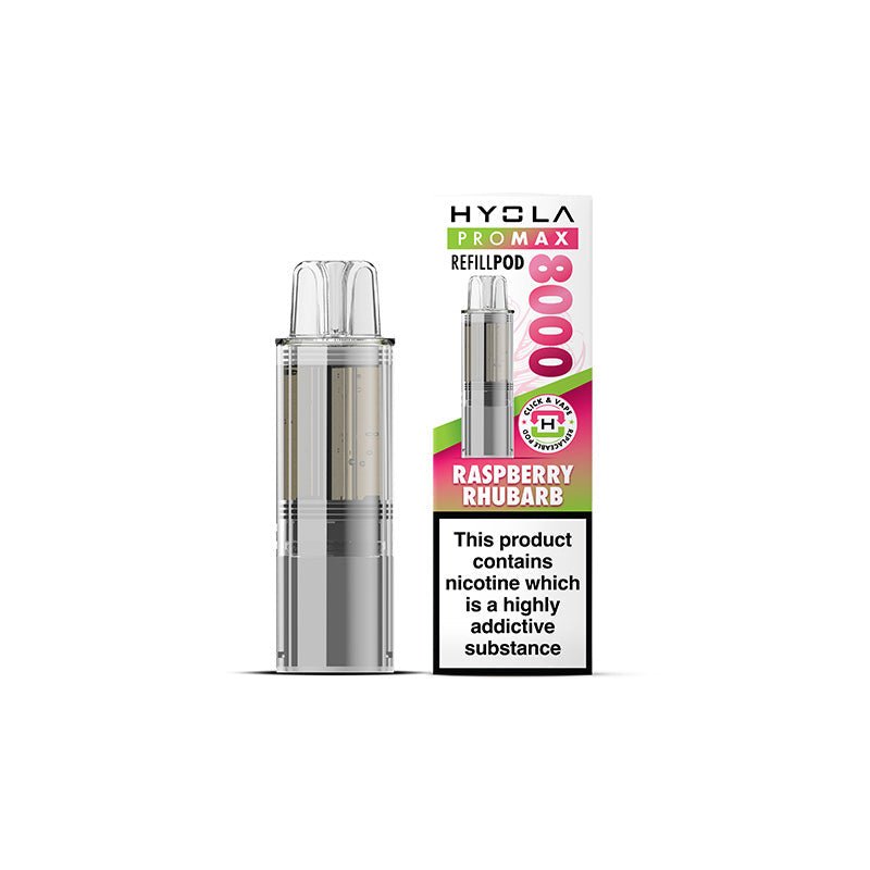 Hyola Pro Max 8000 - Refill - Raspberry Rhubarb - PJW Vapes | UK Leading Vape Wholesaler