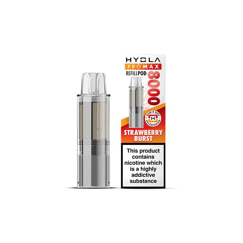 Hyola Pro Max 8000 - Refill - Strawberry Rush Burst - PJW Vapes | UK Leading Vape Wholesaler