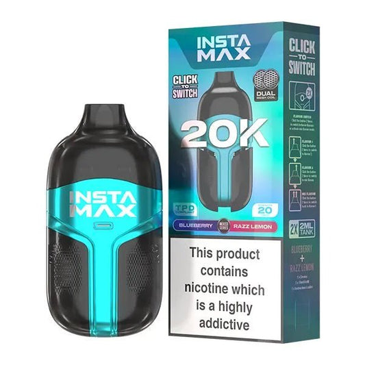 Insta Max 20K - Blueberry / Razz Lemon - PJW Vapes | UK Leading Vape Wholesaler