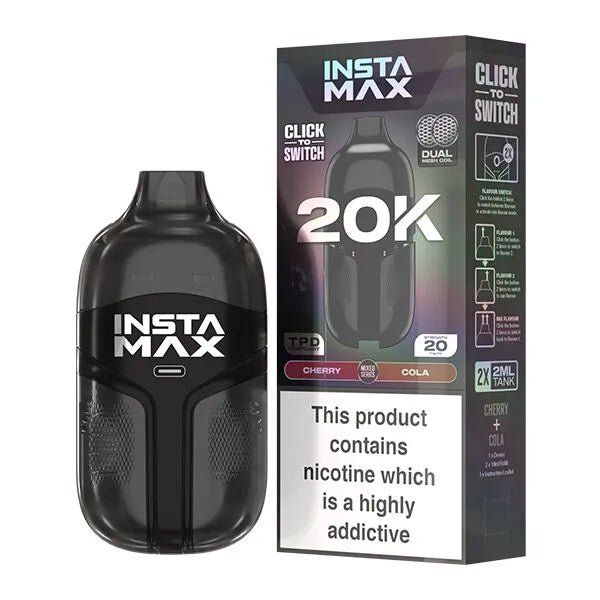 Insta Max 20K - Cherry / Cola - PJW Vapes | UK Leading Vape Wholesaler