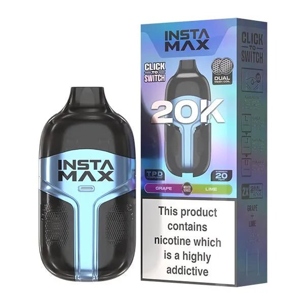 Insta Max 20K - Grape / Lime - PJW Vapes | UK Leading Vape Wholesaler