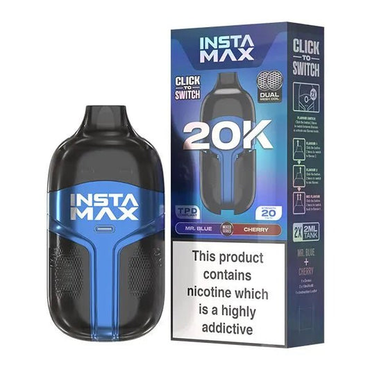 Insta Max 20K - Mr Blue / Cherry - PJW Vapes | UK Leading Vape Wholesaler