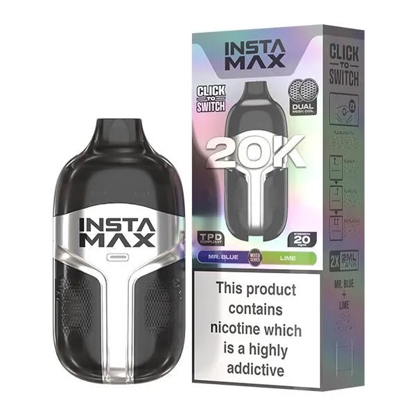 Insta Max 20K - Mr Blue / Lime - PJW Vapes | UK Leading Vape Wholesaler