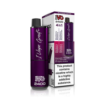 IVG 2400 - Blackberry Edition - PJW Vapes | UK Leading Vape Wholesaler