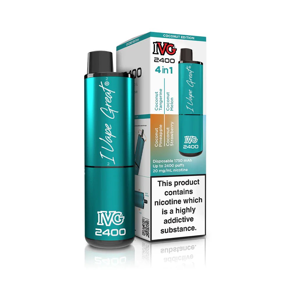 IVG 2400 - Coconut Edition - PJW Vapes | UK Leading Vape Wholesaler