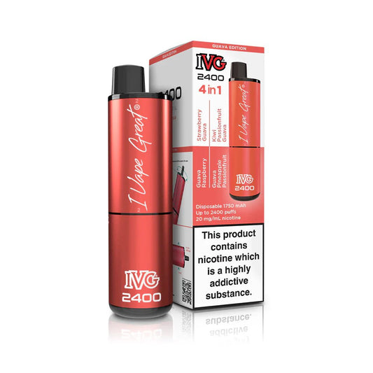 IVG 2400 - Guava Edition - PJW Vapes | UK Leading Vape Wholesaler