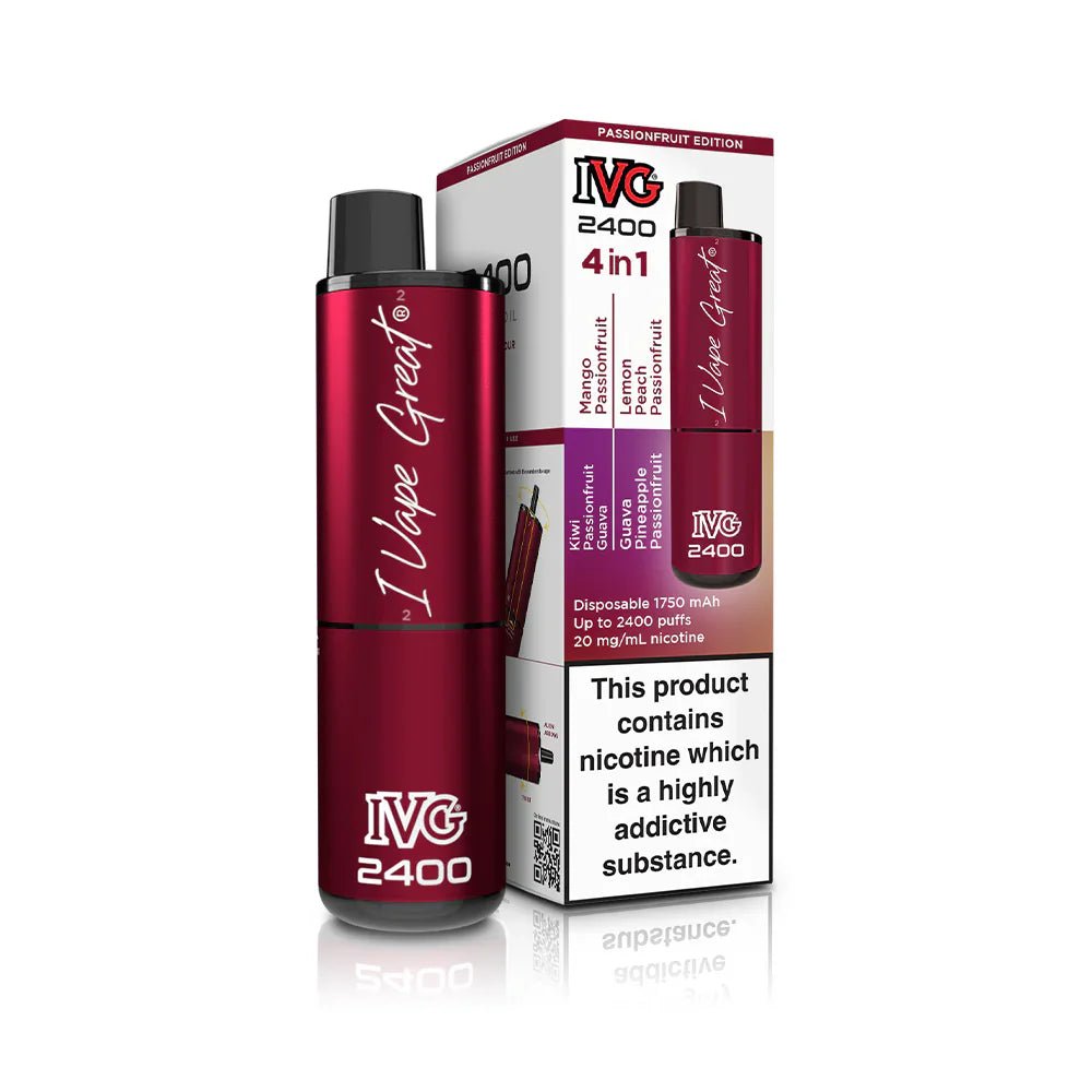 IVG 2400 - Passionfruit Edition - PJW Vapes | UK Leading Vape Wholesaler