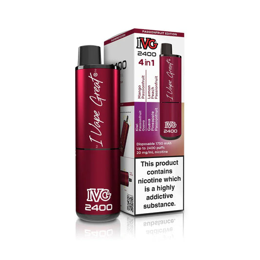 IVG 2400 - Passionfruit Edition - PJW Vapes | UK Leading Vape Wholesaler