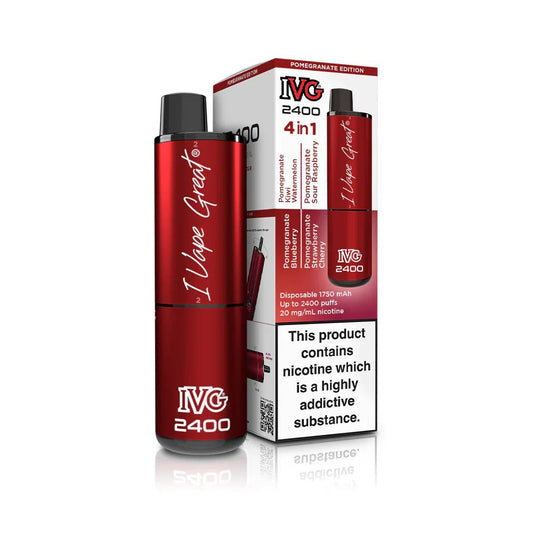 IVG 2400 - Pomegranate Edition - PJW Vapes | UK Leading Vape Wholesaler