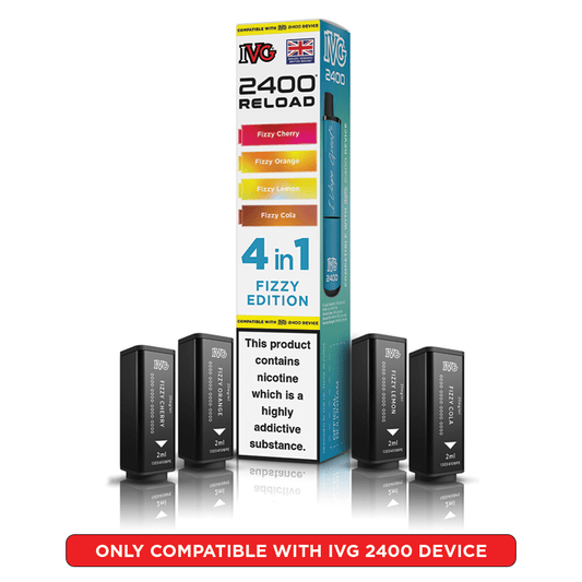 IVG 2400 - Refill Pods - Fizzy Edition - PJW Vapes | UK Leading Vape Wholesaler