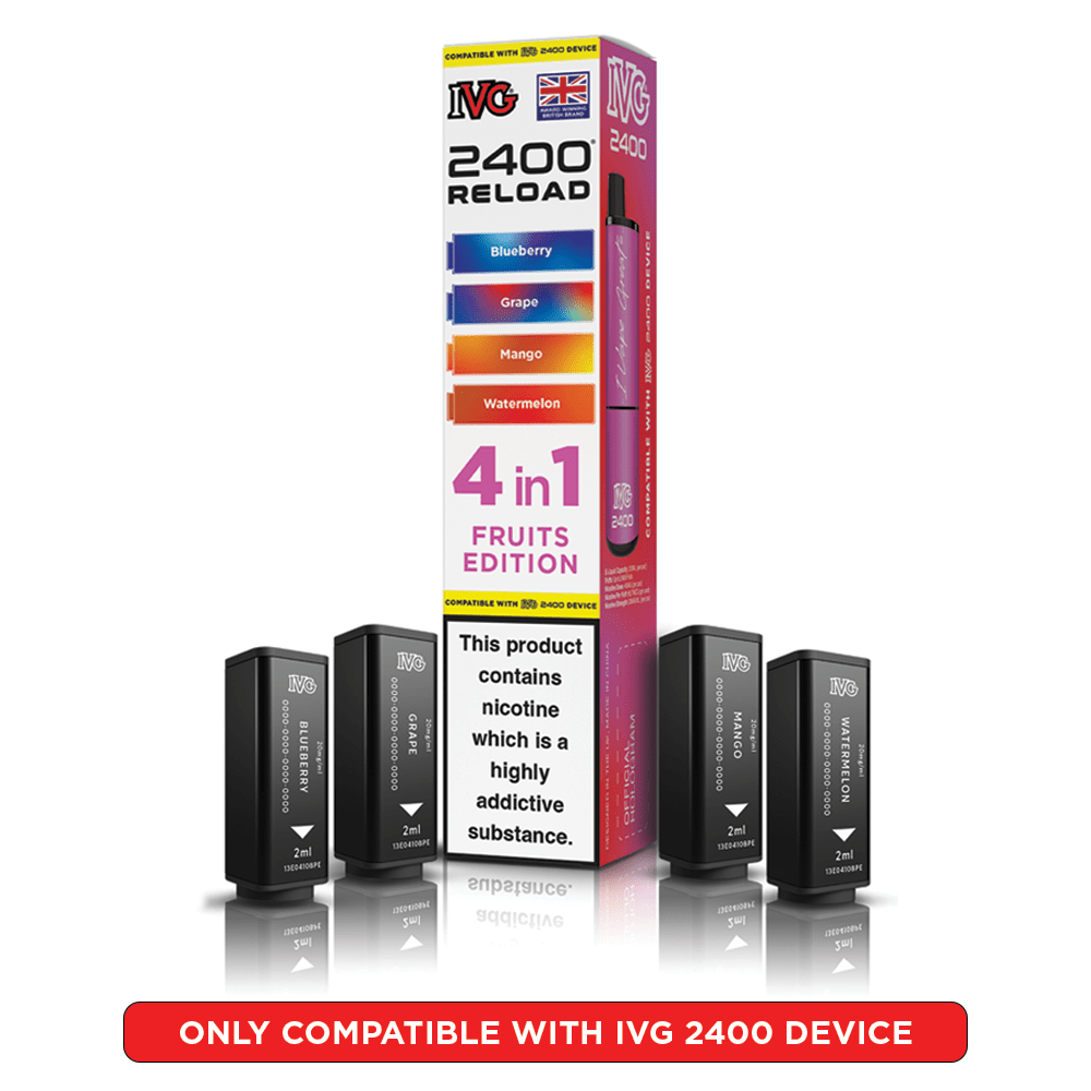 IVG 2400 - Refill Pods - Fruits Edition - PJW Vapes | UK Leading Vape Wholesaler