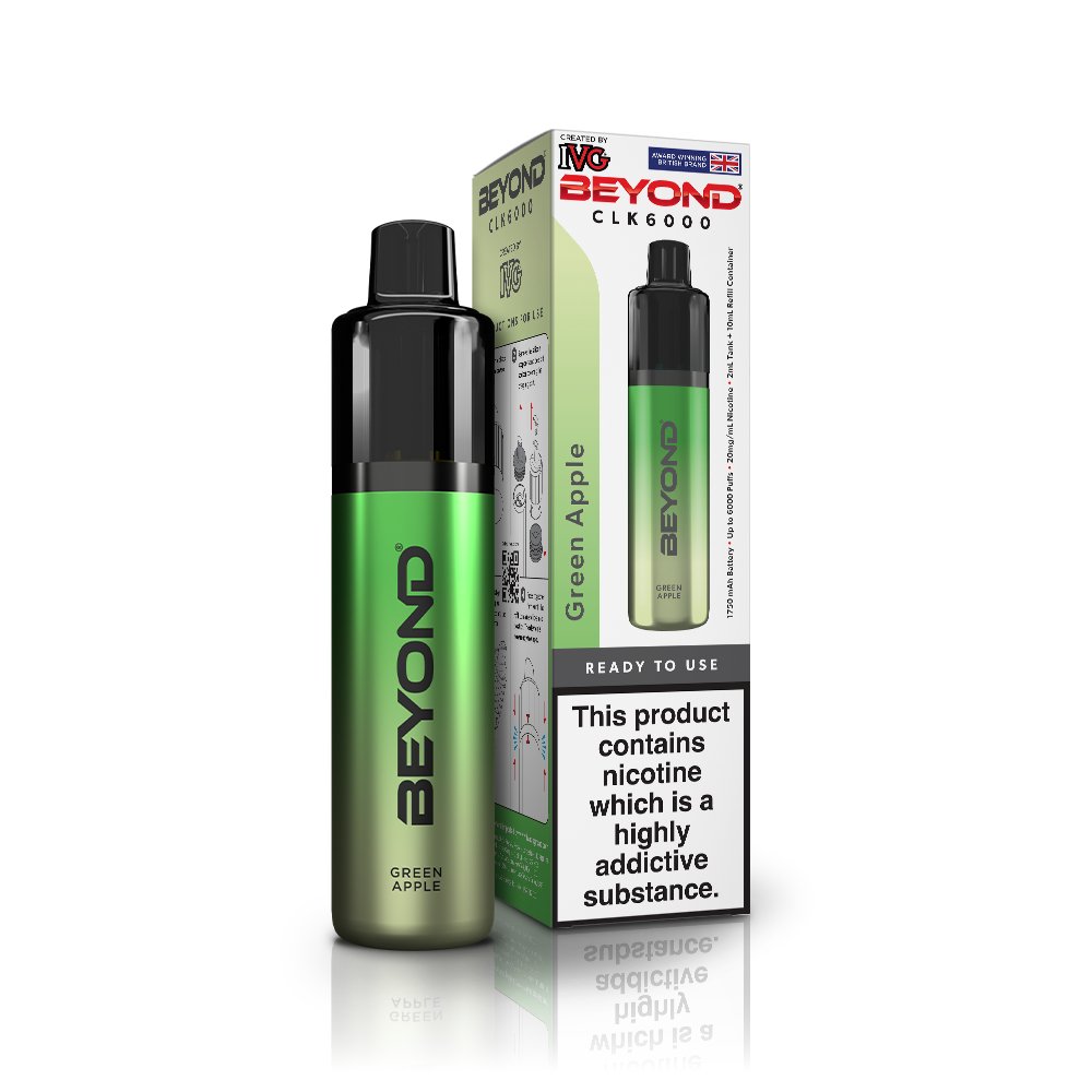 IVG Beyond CLK6000 - Green Apple - PJW Vapes | UK Leading Vape Wholesaler