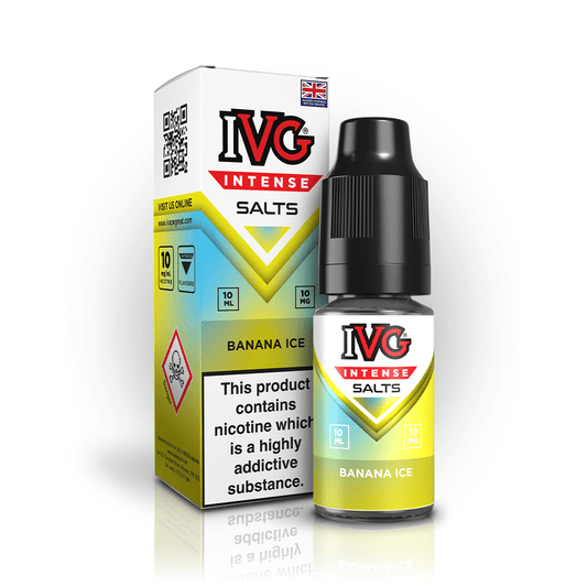 IVG Intense Salts - Banana Ice - PJW Vapes | UK Leading Vape Wholesaler