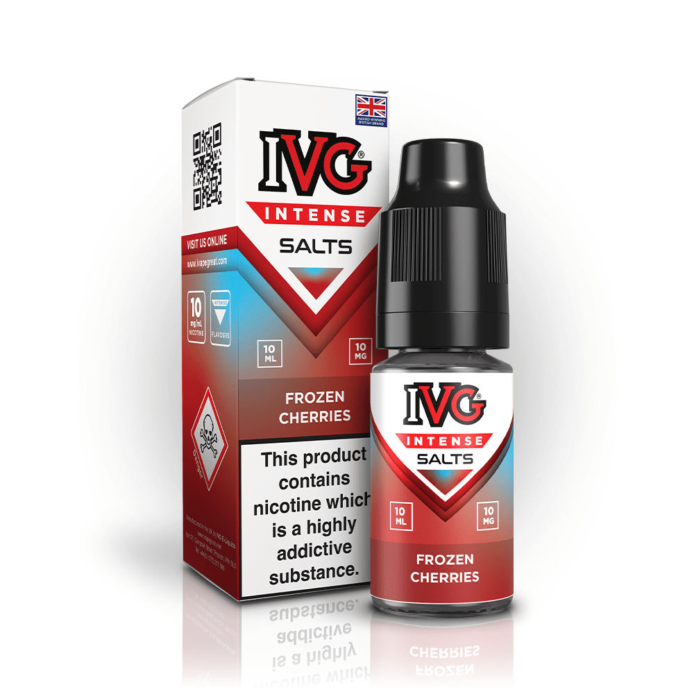 IVG Intense Salts - Frozen Cherries - PJW Vapes | UK Leading Vape Wholesaler