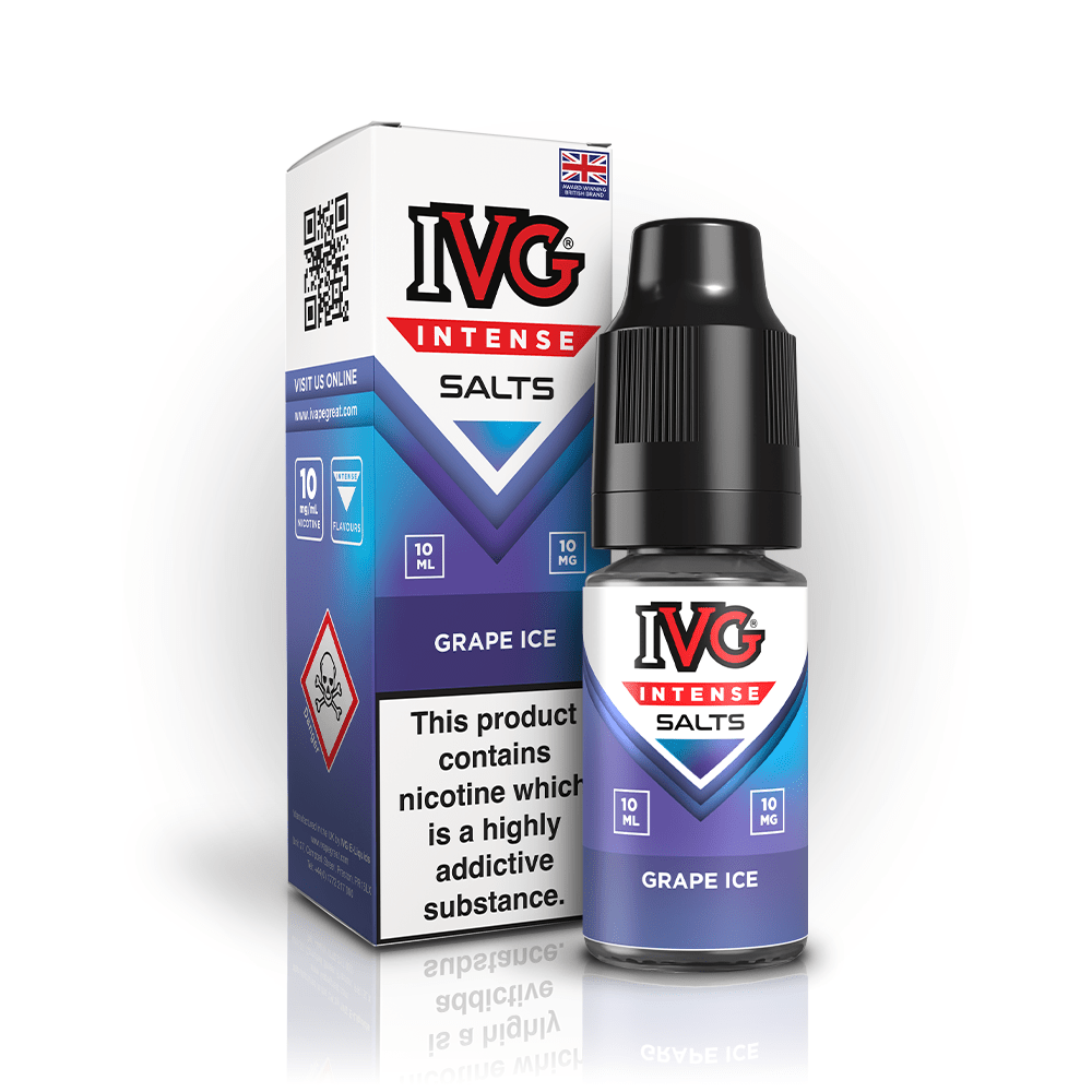 IVG Intense Salts - Grape Ice - PJW Vapes | UK Leading Vape Wholesaler