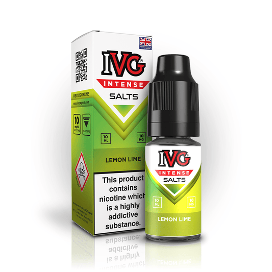 IVG Intense Salts - Lemon And Lime - PJW Vapes | UK Leading Vape Wholesaler