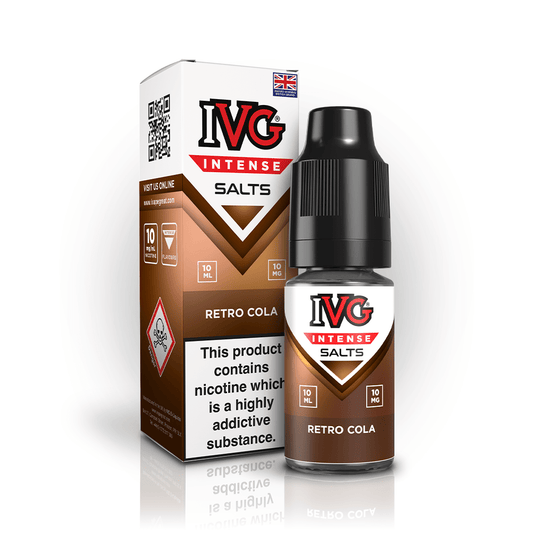 IVG Intense Salts - Retro Cola - PJW Vapes | UK Leading Vape Wholesaler