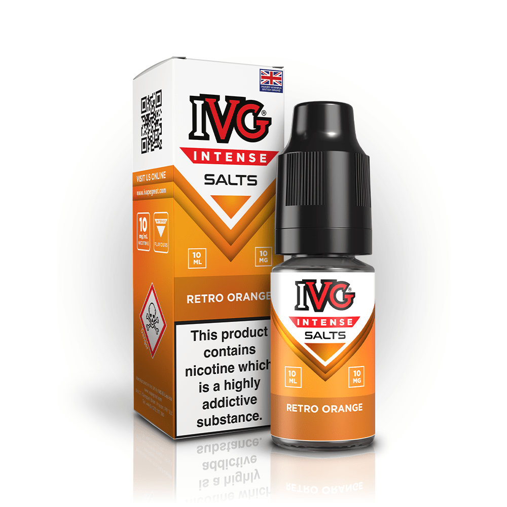 IVG Intense Salts - Retro Orange - PJW Vapes | UK Leading Vape Wholesaler